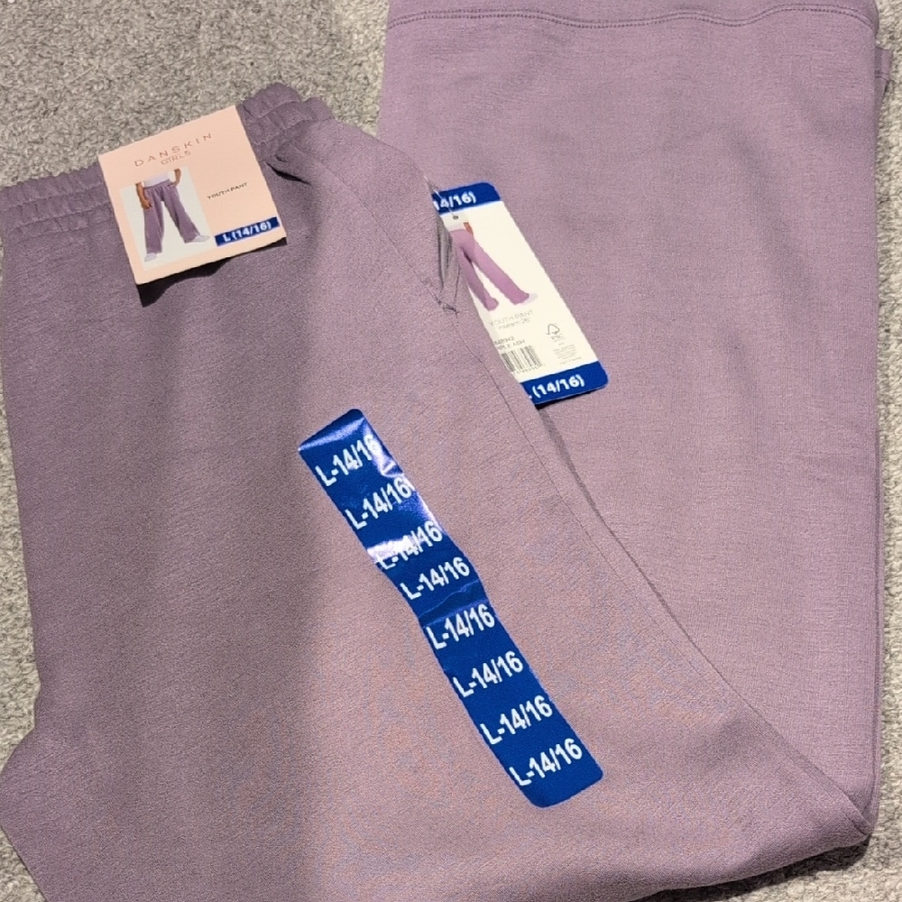 Danskin Girls' Purple Sweatpants - Picture 4 of 4